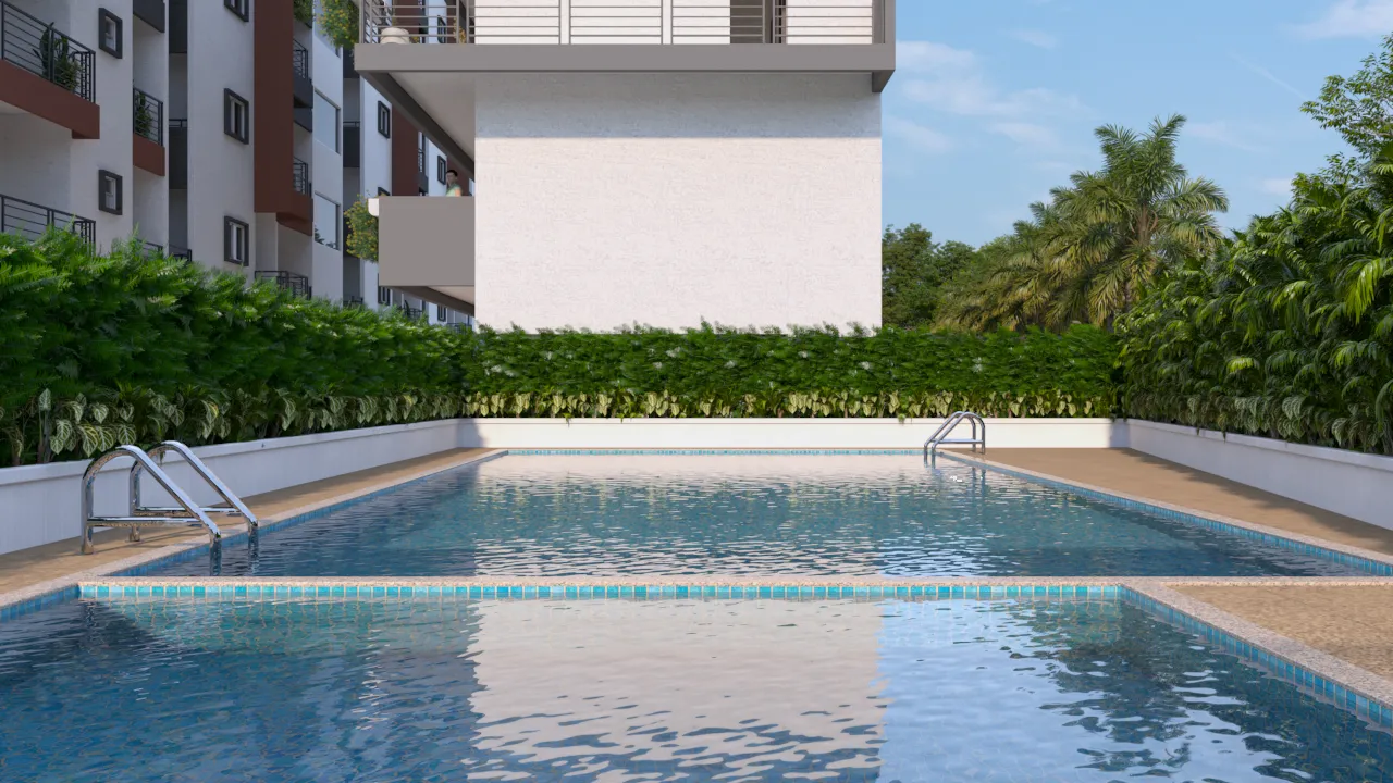 Akrida Swimming Pool Day View